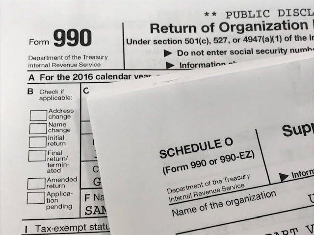 IRS Form 990 &mdash; annual nonprofit tax return